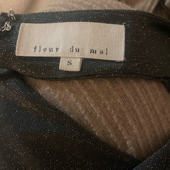 Fleur du Mal Strapless Shimmery Top- Size S - Picture 5 of 6